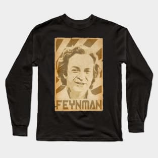 Richard Feynman Retro Long Sleeve T-Shirt